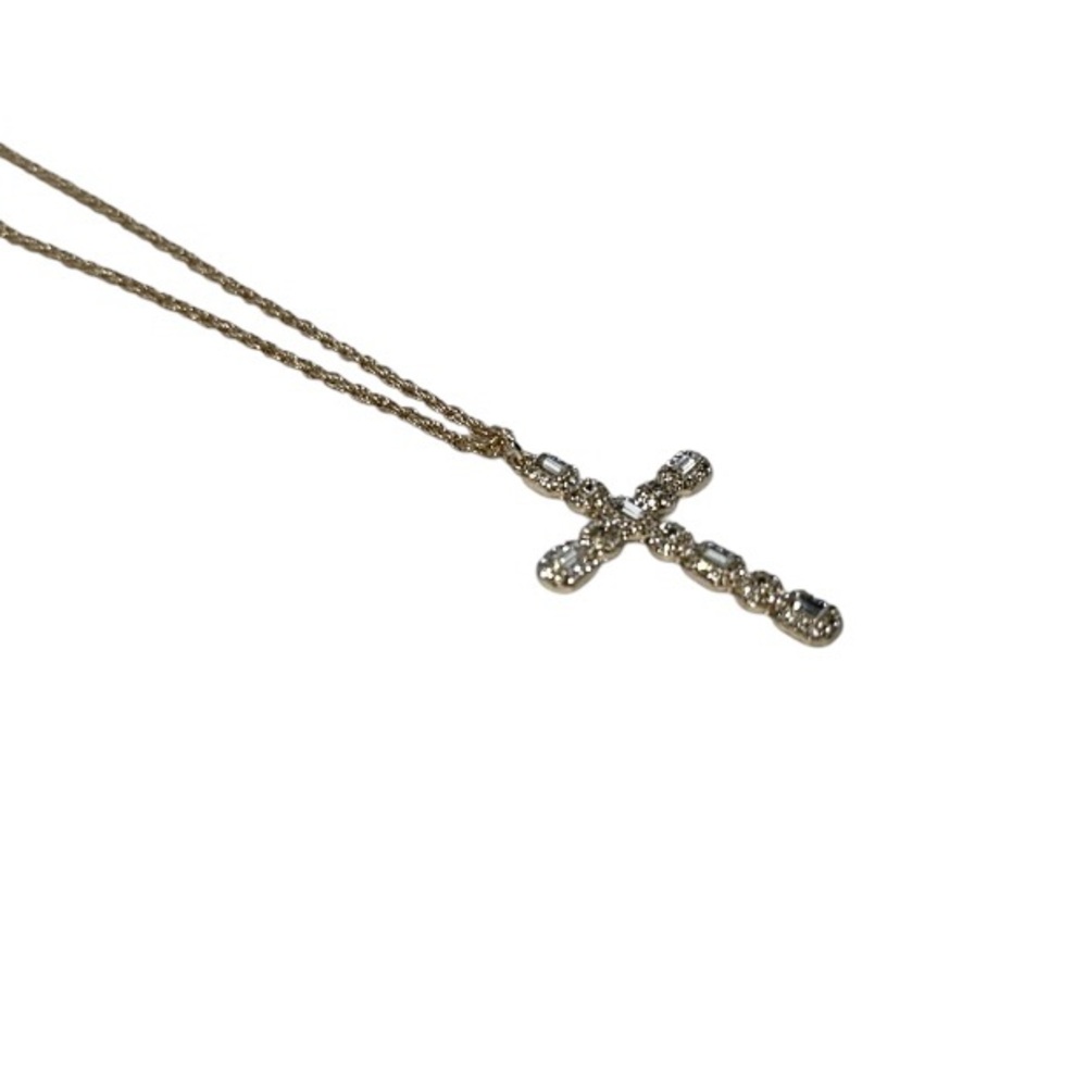 8 Other Reasons NWT Jeweled Cross Pendant Gold Toned Necklace - Picture 8 of 12